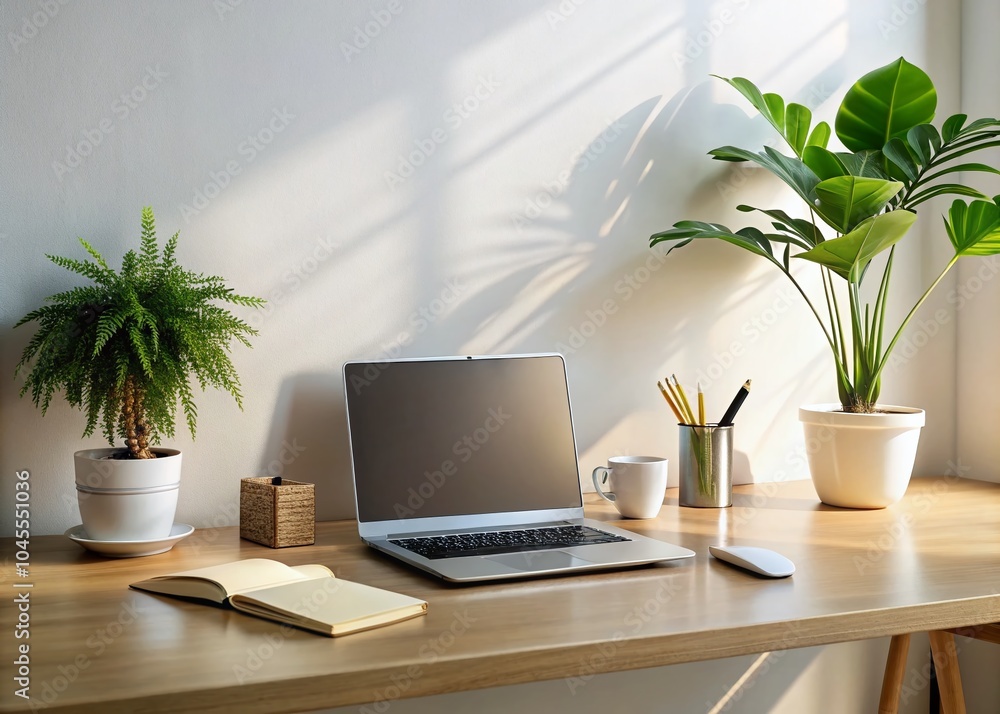 Aesthetic Minimalist Workspace with Laptop and Accessories for Productivity and Style Aesthetic Minimalist Workspace with Laptop and Accessories for Productivity and Style