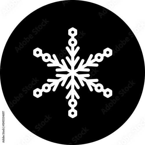 Snowflake vector icon style