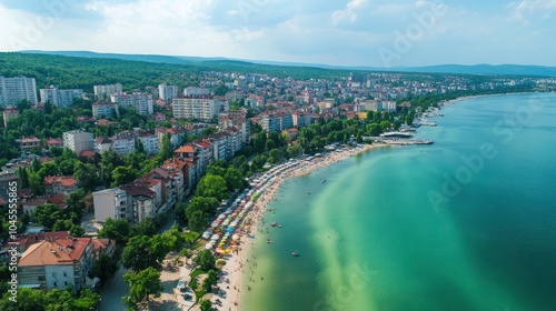 Varna, Bulgaria - June 23 ,2015: Flying drone quadcopter Dji Pha