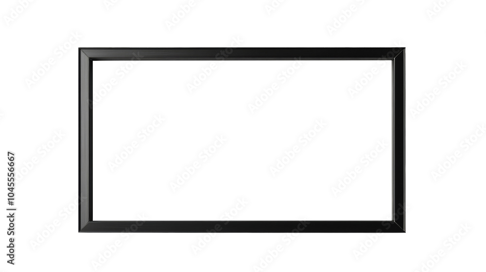 Black Frame with White Rectangle. Black Frame with White Rectangle.