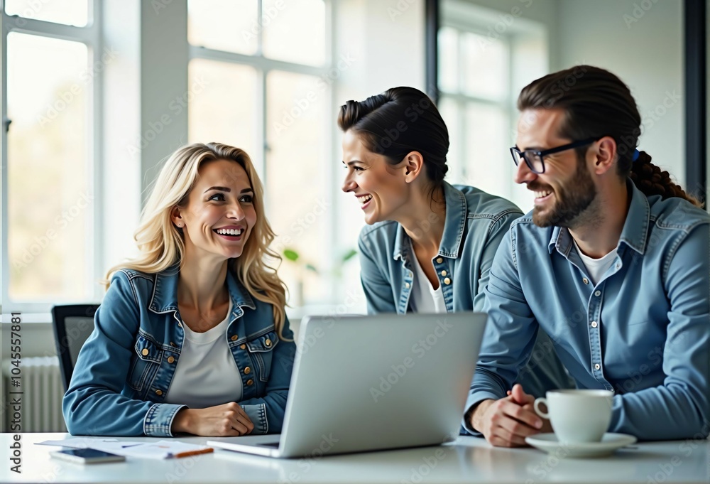Casual Business Meeting: Creative Discussions and Project Planning in a Relaxed Atmosphere Casual Business Meeting: Creative Discussions and Project Planning in a Relaxed Atmosphere