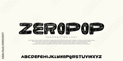 Modern Grunge Pop art Font. Handdrawn Rough Font. Distress Bold Font. Uppercase. Typography urban culture style alphabet fonts for fashion, sport, movie, logo design, vector illustration