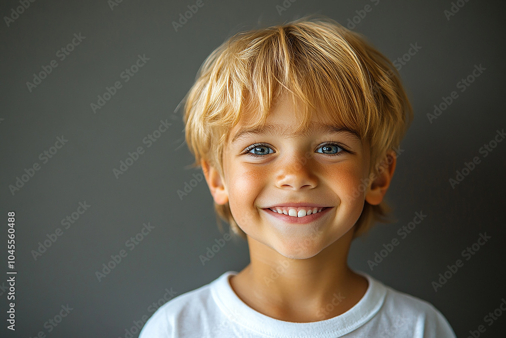 portrait of an white little boy with a smile portrait of an white little boy with a smile