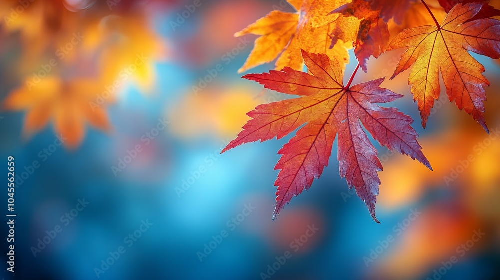 Vibrant Autumn Leaves: A Close-Up View of Nature's Palette Vibrant Autumn Leaves: A Close-Up View of Nature's Palette