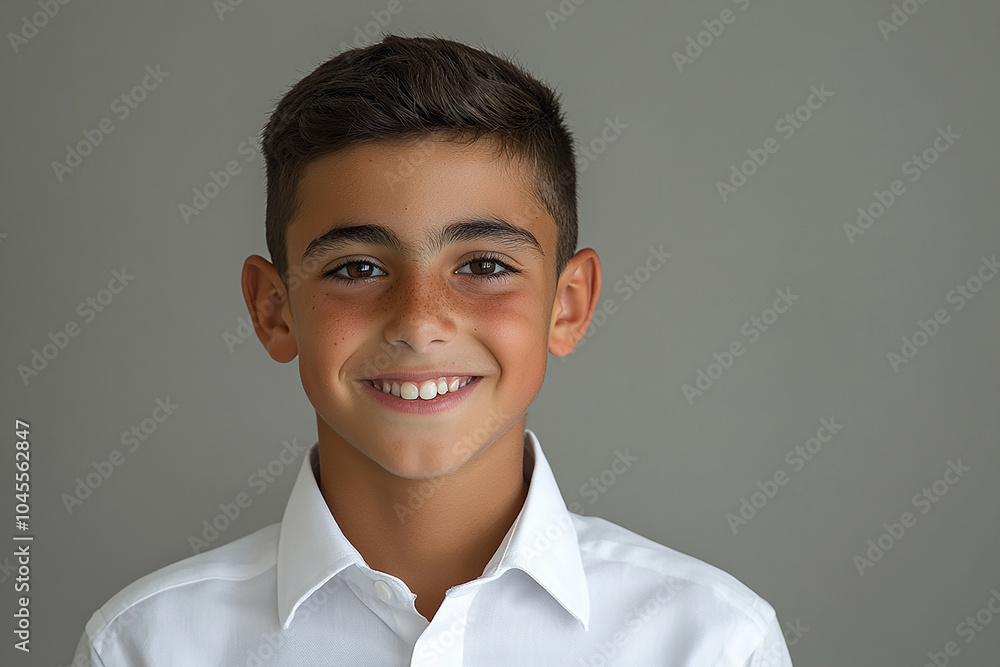Portrait of smiling white cute teenage boy Portrait of smiling white cute teenage boy