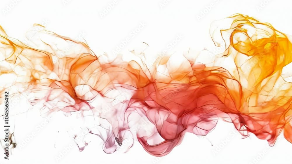 Elegant 4K motion background video featuring swirling orange and red smoke creating a dynamic, abstract pattern Elegant 4K motion background video featuring swirling orange and red smoke creating a dynamic, abstract pattern
