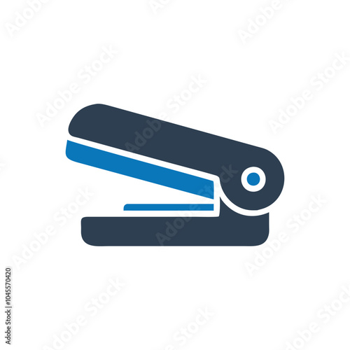 Staple machine icon on white background