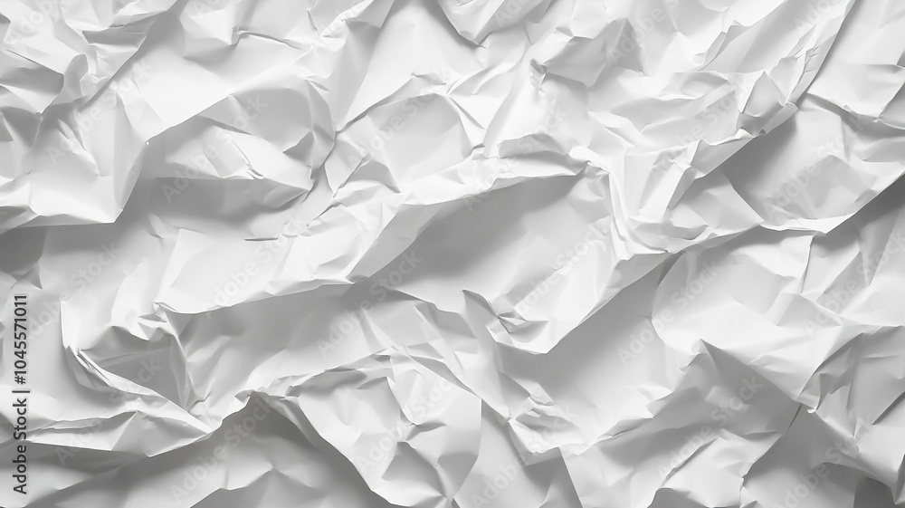 white crumpled paper. white crumpled paper.