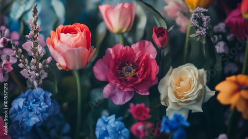 Wallpaper Mural Collection of blooming flowers  Torontodigital.ca