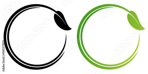 Set of leaf circles