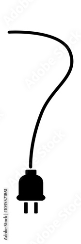 The electrical plug is isolated on white