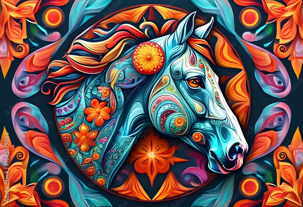 Obraz premium horse icon