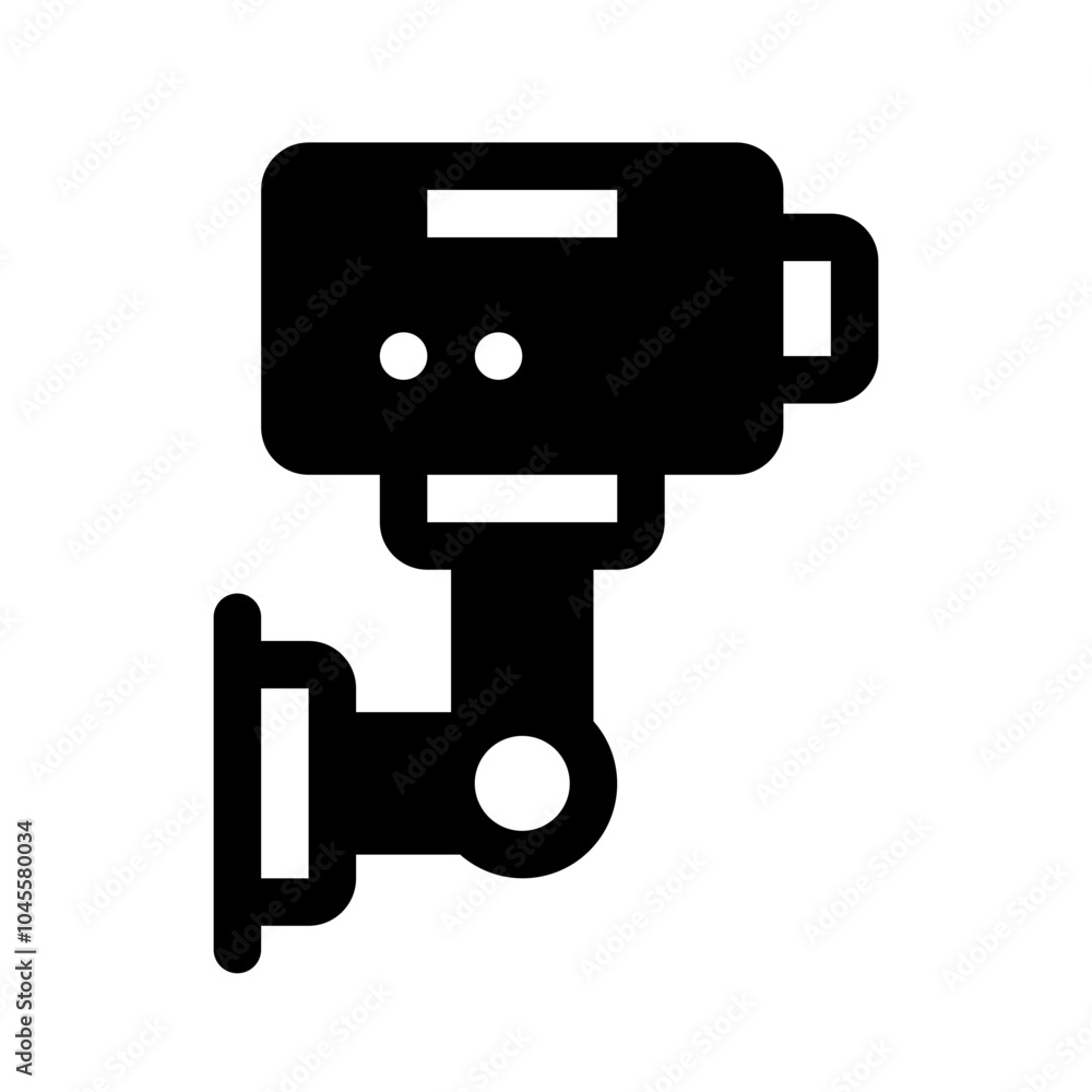 Security Camera Glyph Icon. Single icon, glyph vector icon Security Camera Glyph Icon. Single icon, glyph vector icon