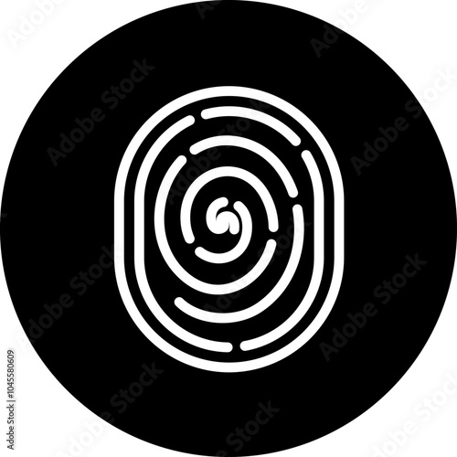 Biometrics vector icon style