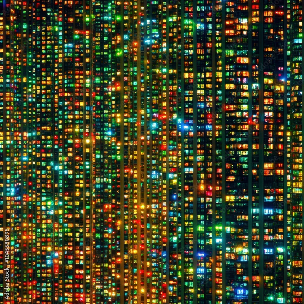 abstract background created with colorful small pixels and neon lights on a black background abstract background created with colorful small pixels and neon lights on a black background