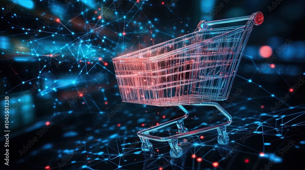 Illustration of a shopping cart, background, and e-commerce and business concept. Illustration of a shopping cart, background, and e-commerce and business concept.