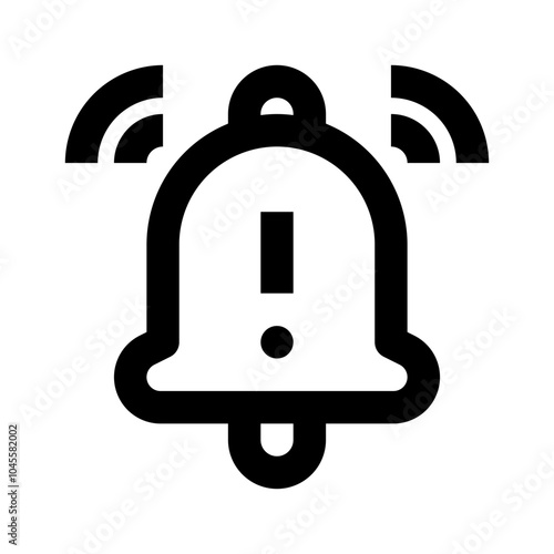 Alert Simple Line Icon. Single icon, line vector icon