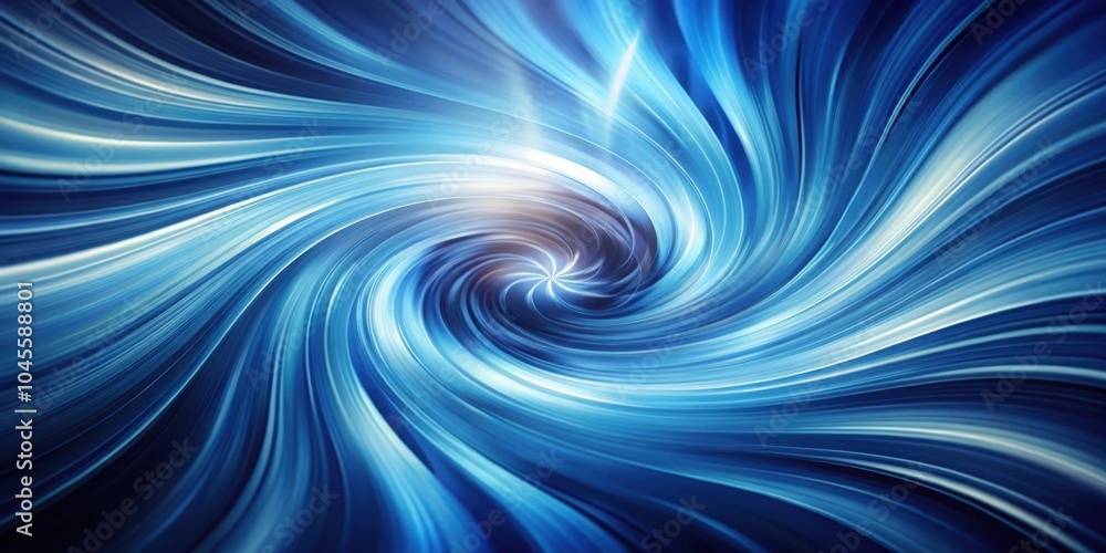 Abstract Swirling Blue and White Lines Converge at Center Point in a Vortex of Light and Color Abstract Swirling Blue and White Lines Converge at Center Point in a Vortex of Light and Color