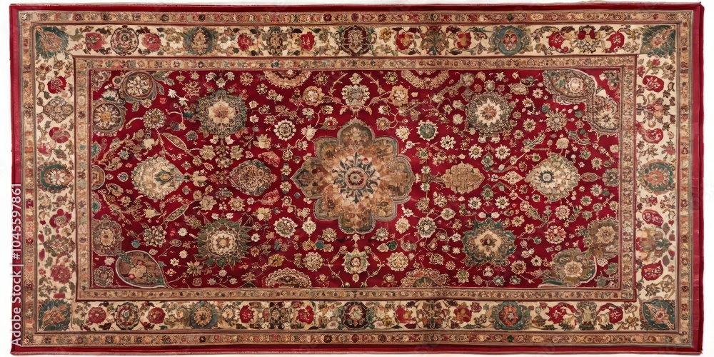 Deep Crimson Traditional Persian Rug with Ornate Design for Elegant Home and Interior Decor Styles Deep Crimson Traditional Persian Rug with Ornate Design for Elegant Home and Interior Decor Styles
