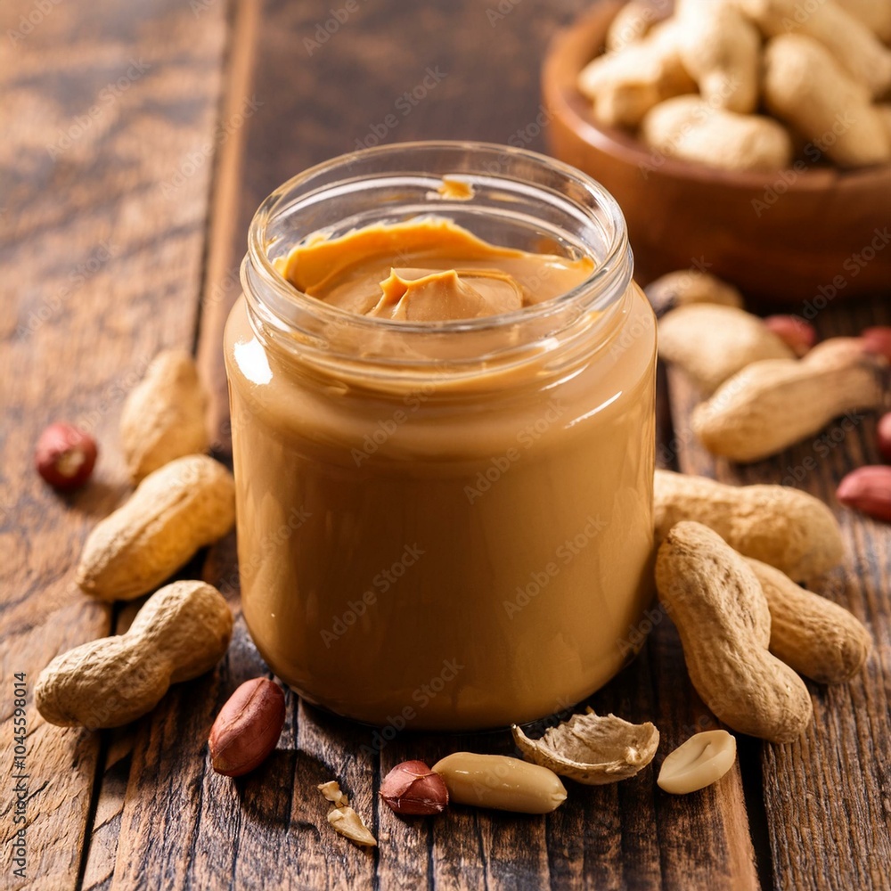 peanut butter jar, AI generated peanut butter jar, AI generated