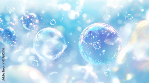 Wallpaper Mural Soft and Fluffy Bubbles Background Illustration Torontodigital.ca