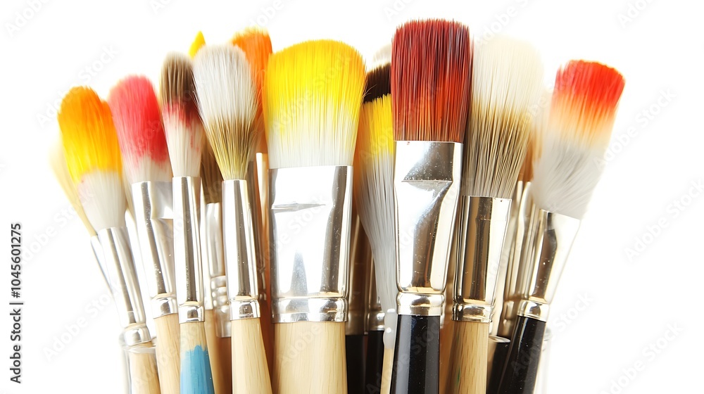 Fototapeta premium Colorful Paint Brushes for Creative Projects