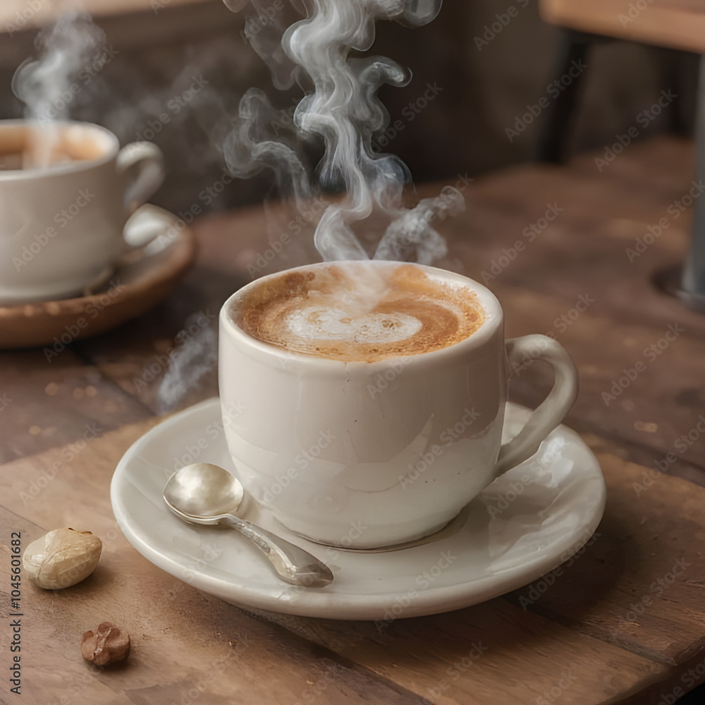 cup of coffee with beautiful background photo
