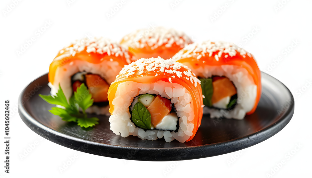 maki sushi food isolated with white highlights, png maki sushi food isolated with white highlights, png