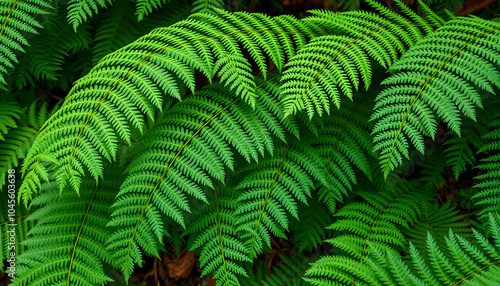 Pteridium aquilinum fern or bracken green leaves in the forest of Tenerife,Canary Islands,Spain isolated with white highlights, png