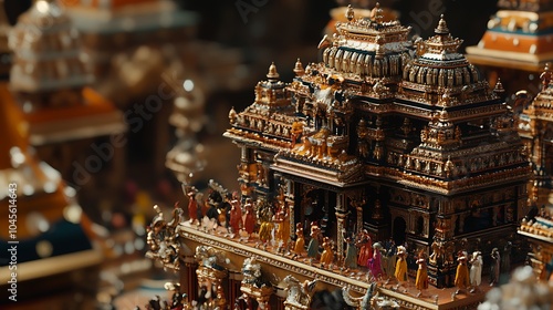 Detailed 3D Model of a Grand Dattatreya Jayanti Structure photo