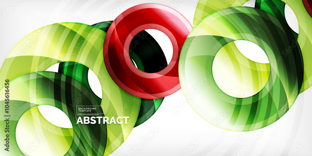 Bright colorful circles with light effects. Abstract background Bright colorful circles with light effects. Abstract background