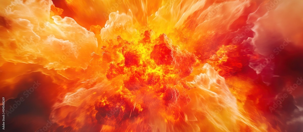 Abstract fiery orange and red explosion background. Abstract fiery orange and red explosion background.