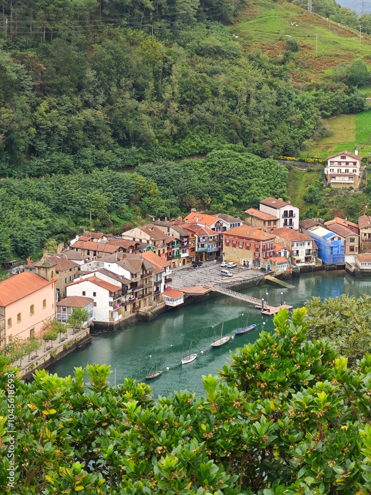 Promenade and waterfront in old town Pasaia, the Basque Country, Spain Promenade and waterfront in old town Pasaia, the Basque Country, Spain