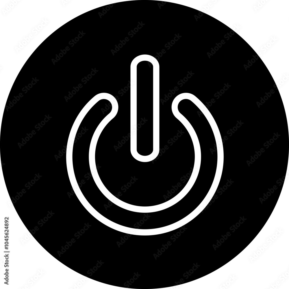 Power button vector icon style Power button vector icon style