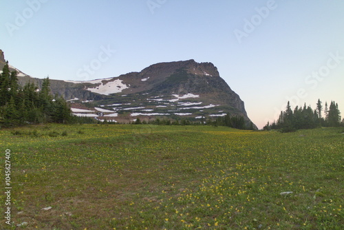 logan pass visitor center in the middle of the Glacier national park, Browning, MT 59417, United States.  photo