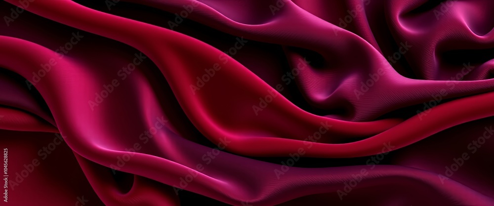 Fototapeta premium Velvet Silk Fusion: Luxurious Abstract with Deep Colors and Soft Tactile Depth for Desktop and Digital Art