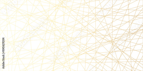 Abstract luxury gold geometric random chaotic lines with many squares and triangles shape background. geometric random chaotic seamless line design with transparent background, vector illustration.