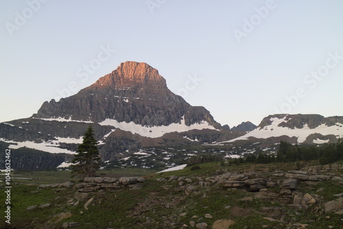 logan pass visitor center in the middle of the Glacier national park, Browning, MT 59417, United States.  photo