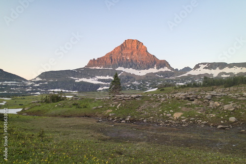 logan pass visitor center in the middle of the Glacier national park, Browning, MT 59417, United States.  photo