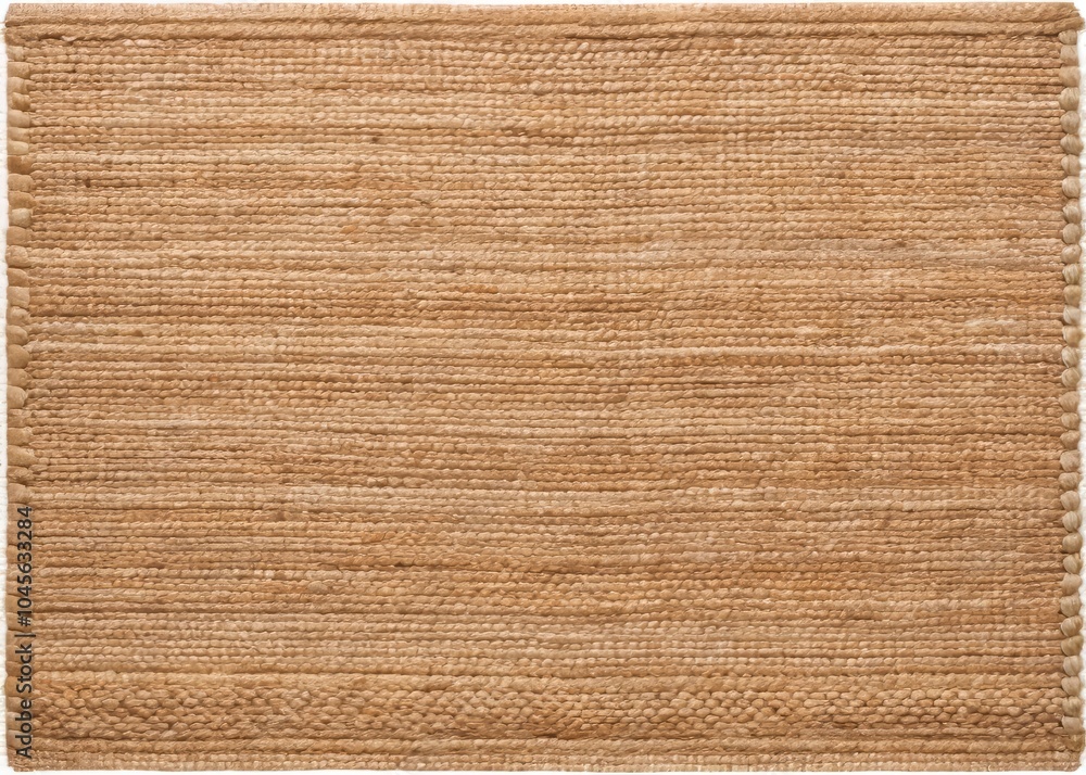 Fototapeta premium Natural Fiber Jute Rug in Earthy Tones with Organic Style for Eco-Friendly Home Decor Ideas