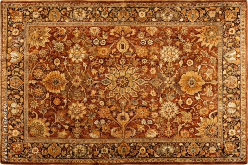 Rich Cognac Persian Heriz Rug in Rectangular Shape Perfect for Home Decor and Interior Design Needs Rich Cognac Persian Heriz Rug in Rectangular Shape Perfect for Home Decor and Interior Design Needs