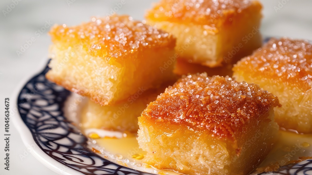 Basbousa, Egyptian Cake, Egyptian Sweet, Egyptian Dessert Basbousa, Egyptian Cake, Egyptian Sweet, Egyptian Dessert