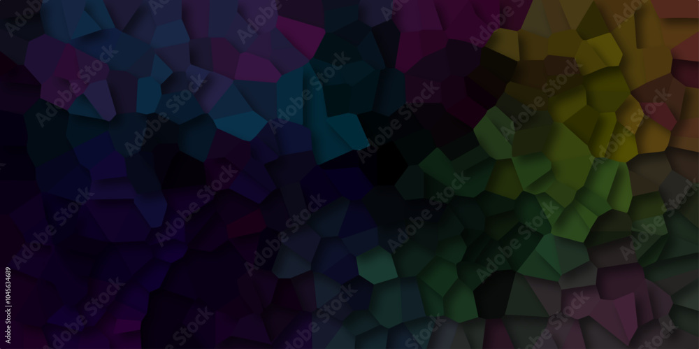Obraz premium Beautiful colourful crystallized polygon background. abstract light colorful stone tile pattern. modern wallpaper, trendy simple minimal geometric pastel background vector abstract mosaic backdrop.
