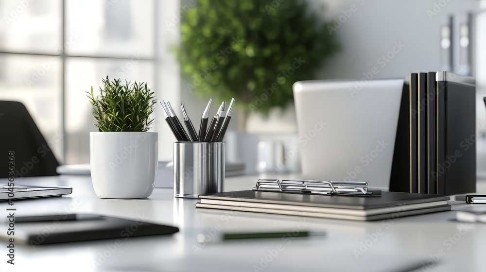 A group of office tools sitting on a desk, ready for use. productivity tools. Ultra realistic. Photorealistic A group of office tools sitting on a desk, ready for use. productivity tools. Ultra realistic. Photorealistic