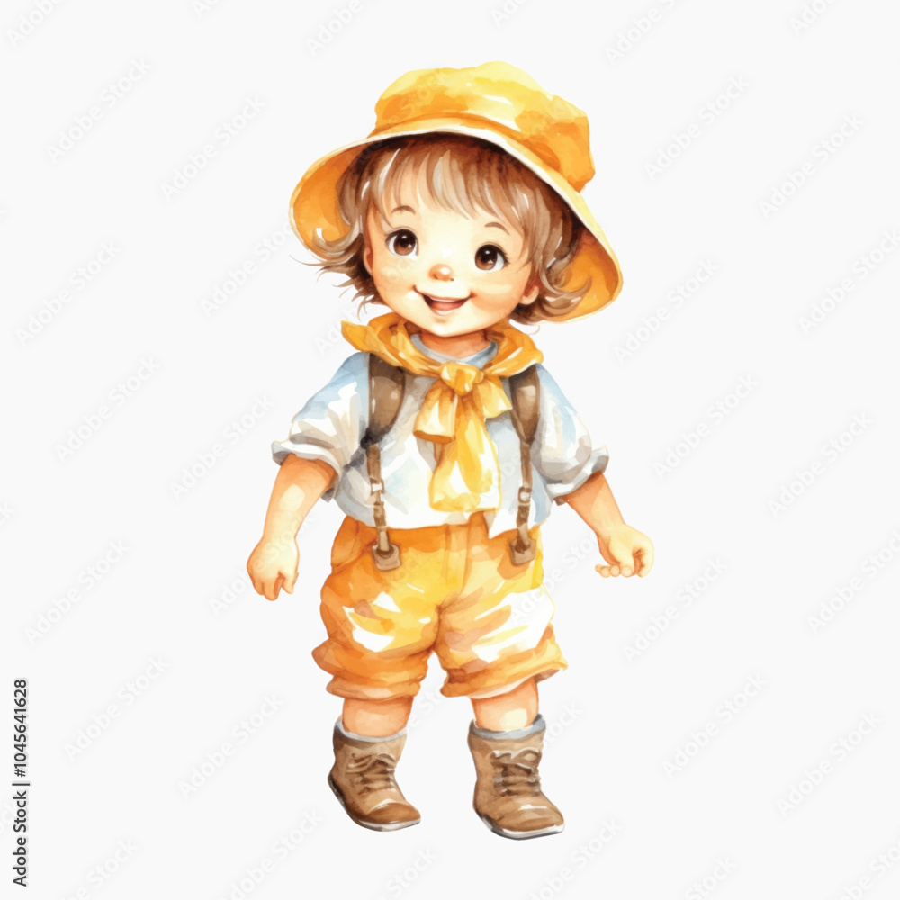 Adorable child in explorer outfit Adorable child in explorer outfit