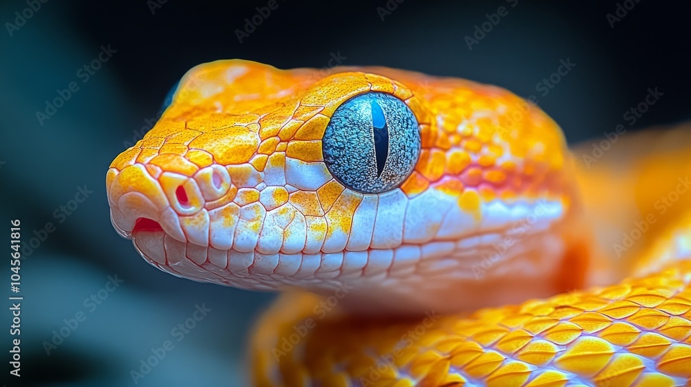 Fototapeta premium Reptile pet care. Featuring a pet snake or lizard in its habitat. Highlighting the unique care and display of reptile pets. Ideal for reptile pet care guides and tutorials.