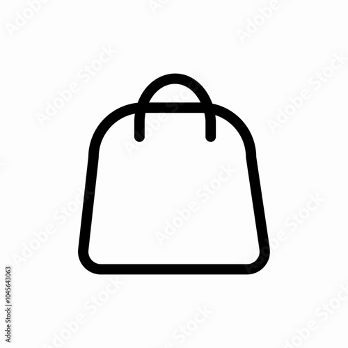 big handbag icon sign vector