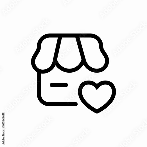 charity shop icon sign vector