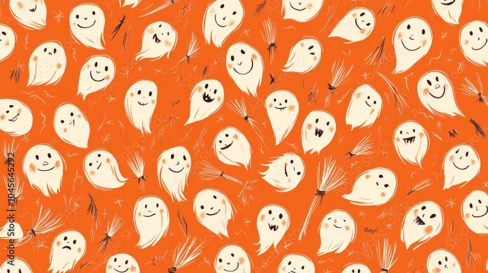 Fototapeta premium halloween background with pumpkins