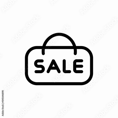 sale board icon sign vector